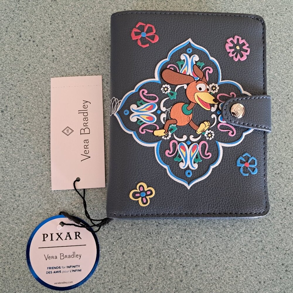 Disney's Toy Story Slinky Dog Vera Bradley RDIF Passport Wallet in Andy's Room